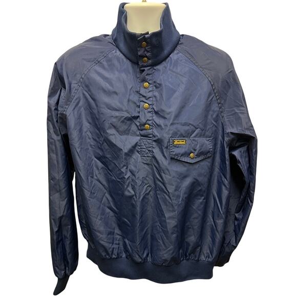 Eddie Bauer Other - Vintage Eddie Bauer Jacket Pullover Large Mens Blue Nylon 1/2 Button 80s Rare